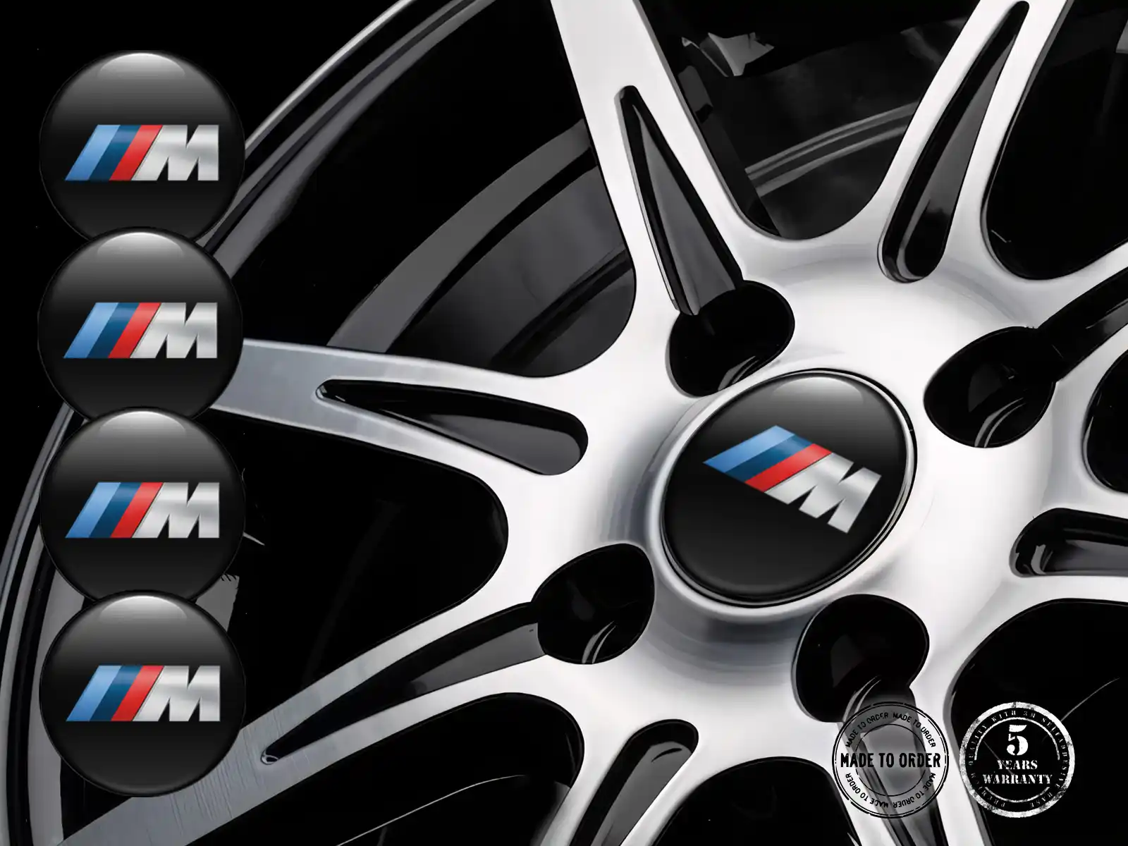 BMW Pegatinas Aro Bombadas Prisma Cuántico Premium